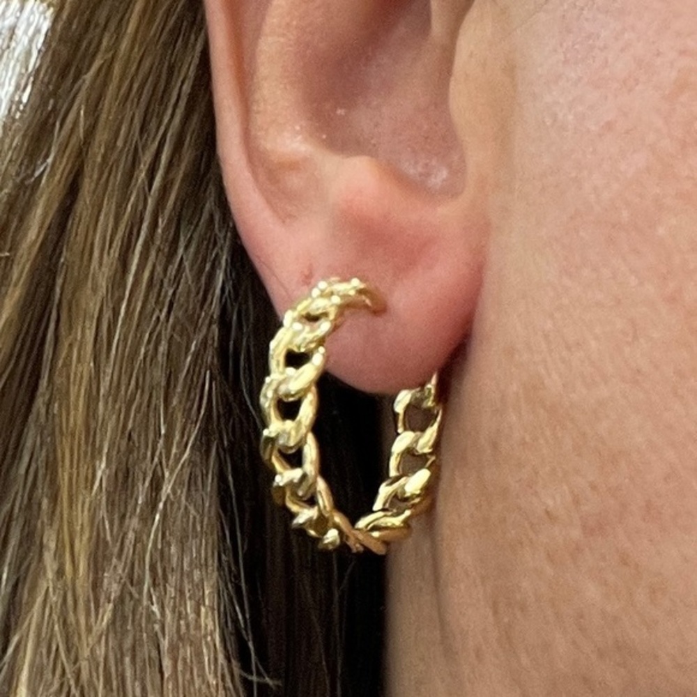 New 14K Gold plated over Sterling Silver Cuban Earrings